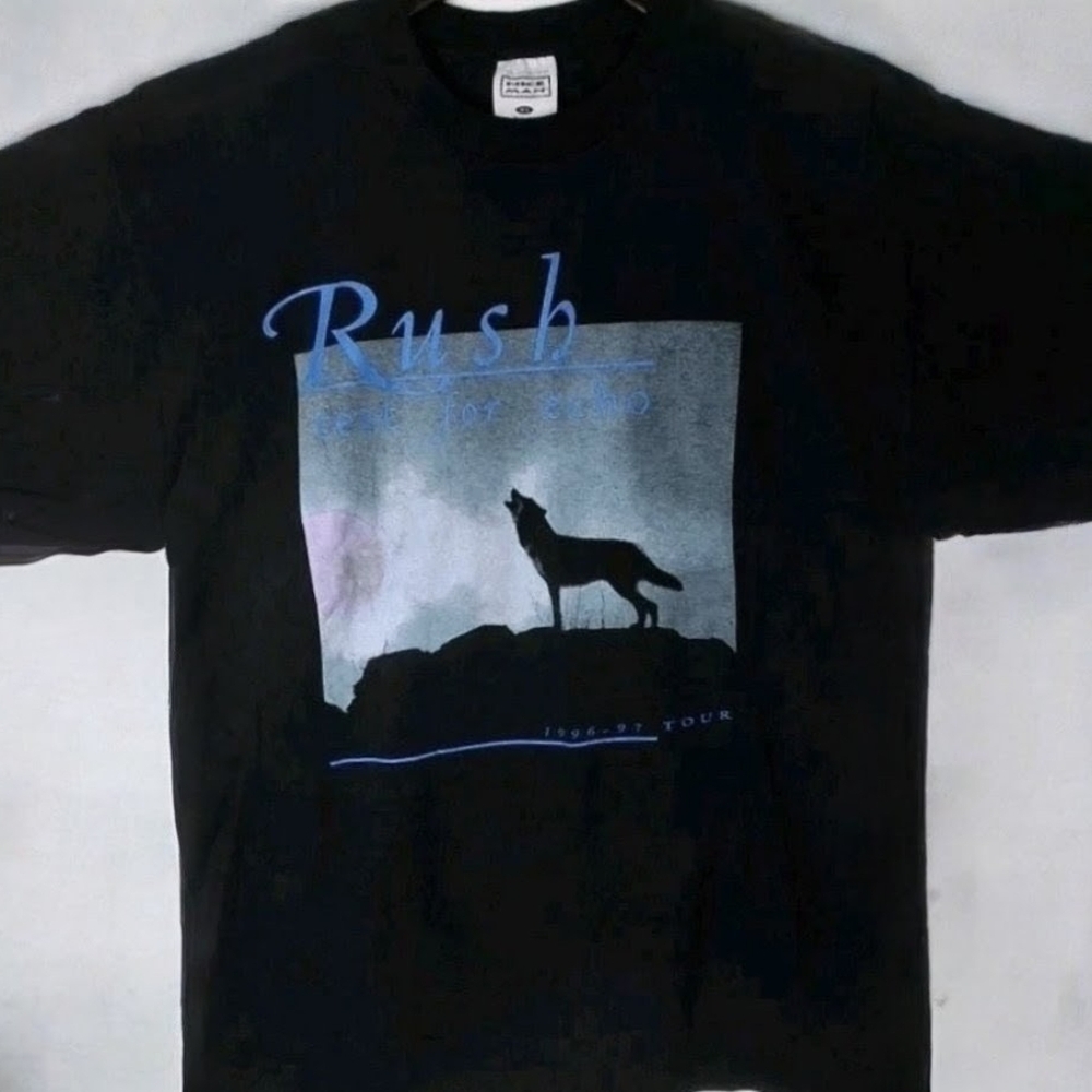 Vintage! RUSH Test For Echo 1996-97 tour concert t-shirt "NICE MAN" band tee T4E